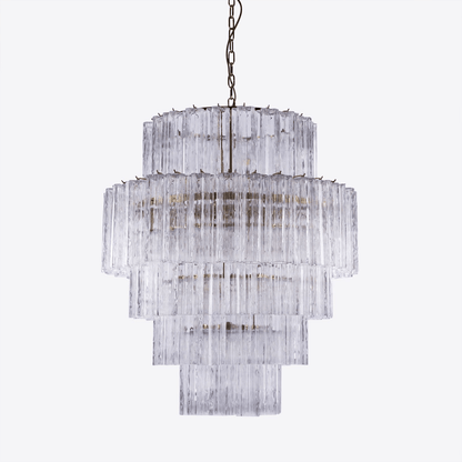 Rina Firenze Crystal Chandelier - Elegant Design, Adjustable Height
