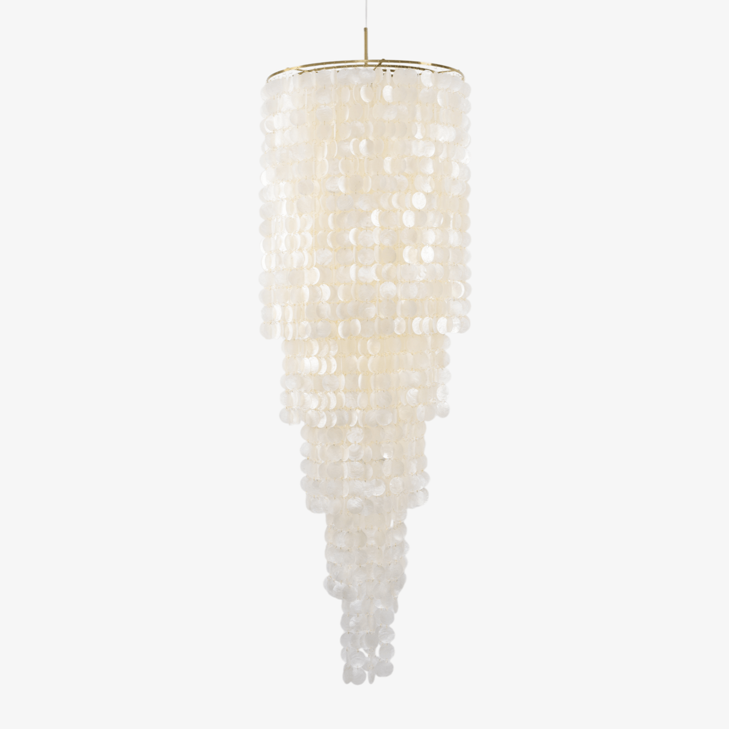 Nerida Shell Chandelier - Elegant Design with Adjustable Height & LED