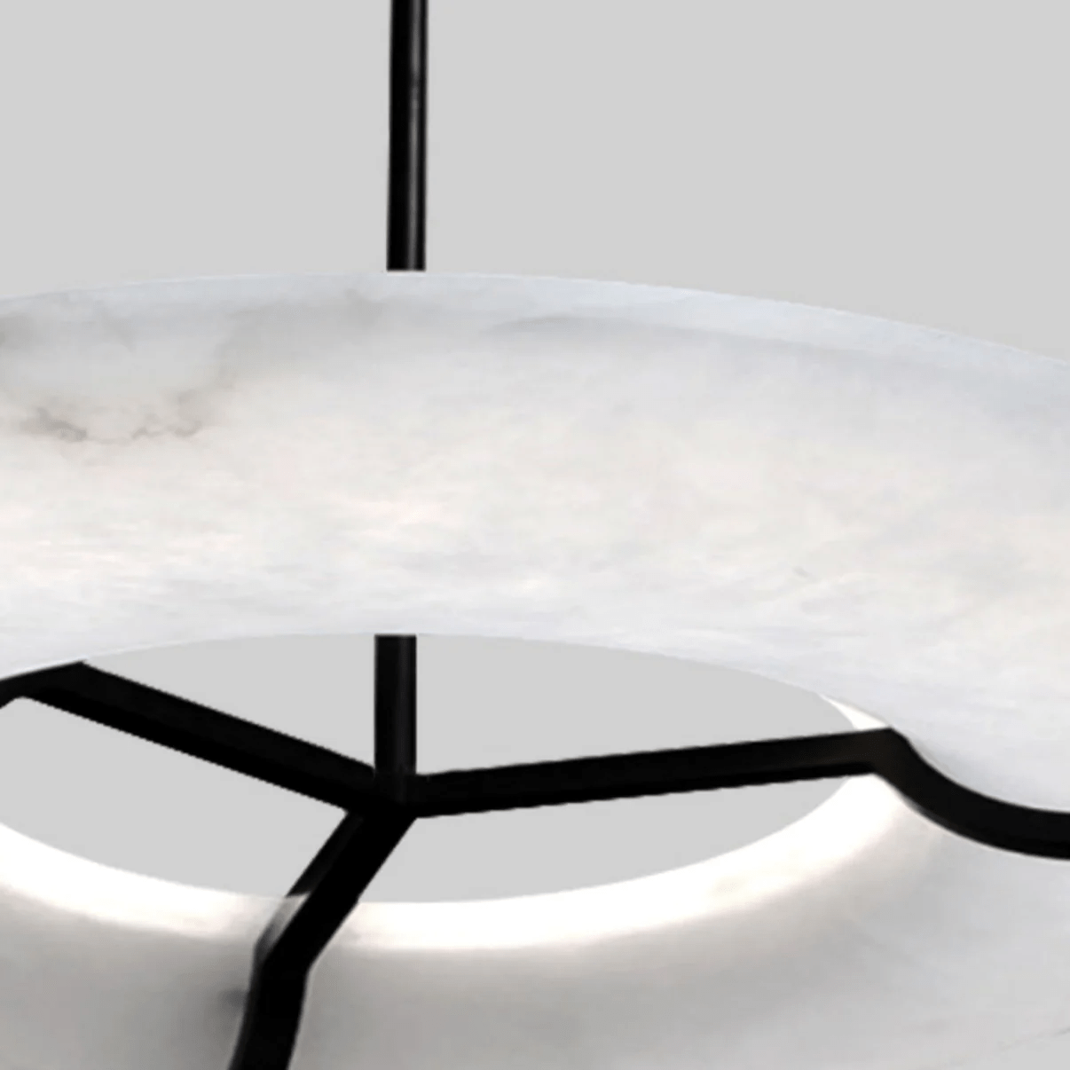 Elegant Alabaster Pendant Light - Adjustable Height, Soft Glow