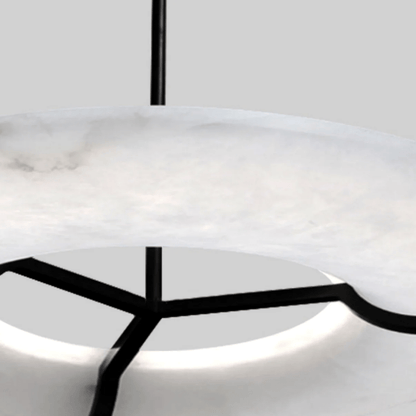 Elegant Alabaster Pendant Light - Adjustable Height, Soft Glow
