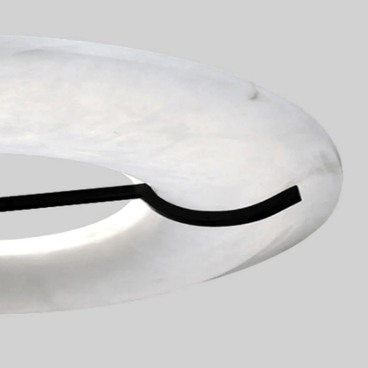 Elegant Alabaster Pendant Light - Adjustable Height, Soft Glow