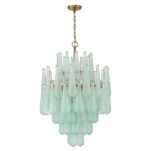 Ollie Drop Chandelier - Elegant Design with Adjustable Height & LED Co
