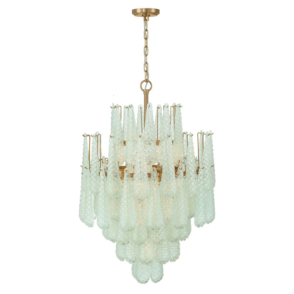Ollie Drop Chandelier - Elegant Design with Adjustable Height & LED Co