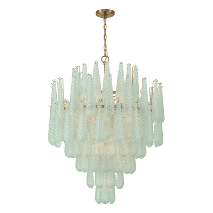 Ollie Drop Chandelier - Elegant Design with Adjustable Height & LED Co