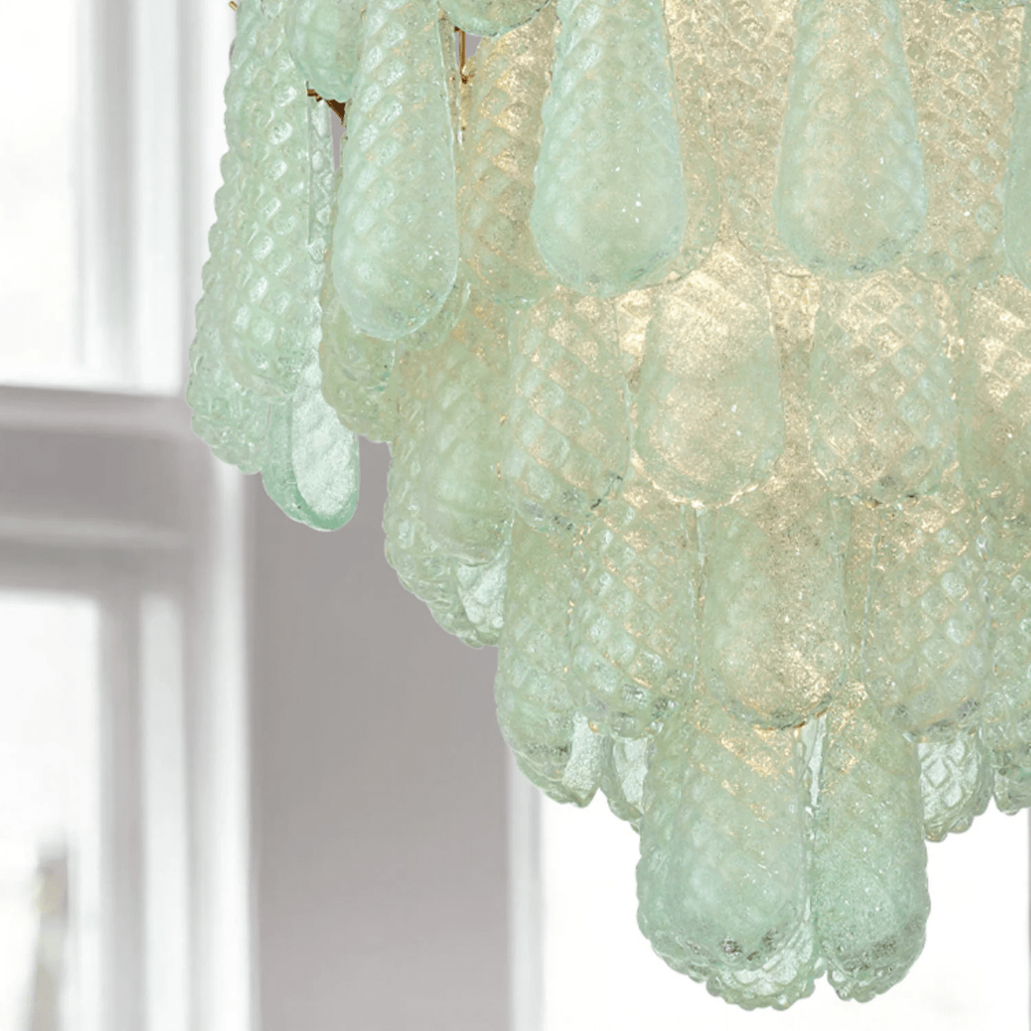 Ollie Drop Chandelier - Elegant Design with Adjustable Height & LED Co