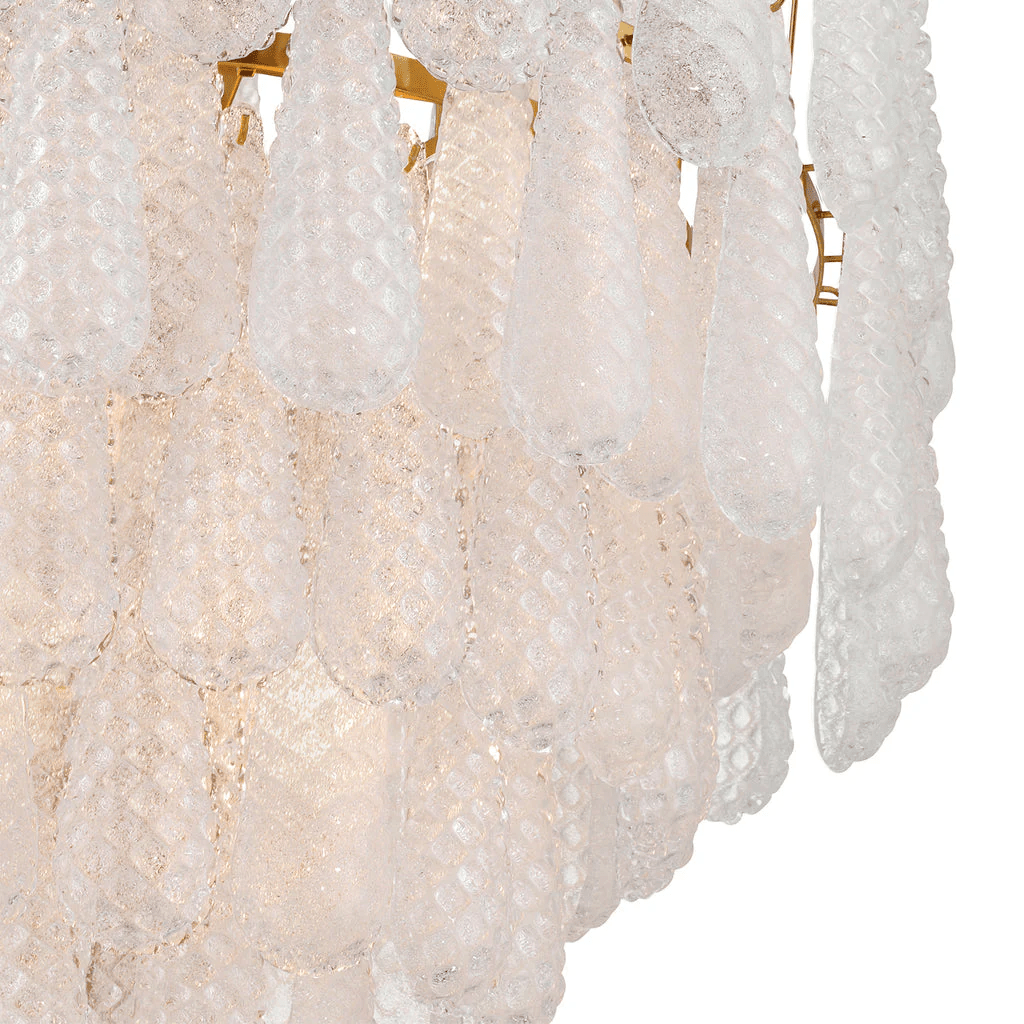 Ollie Drop Chandelier - Elegant Design with Adjustable Height & LED Co