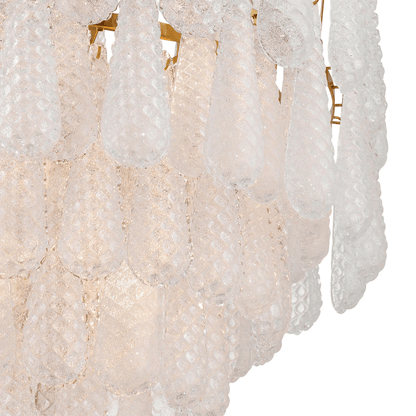 Ollie Drop Chandelier - Elegant Design with Adjustable Height & LED Co