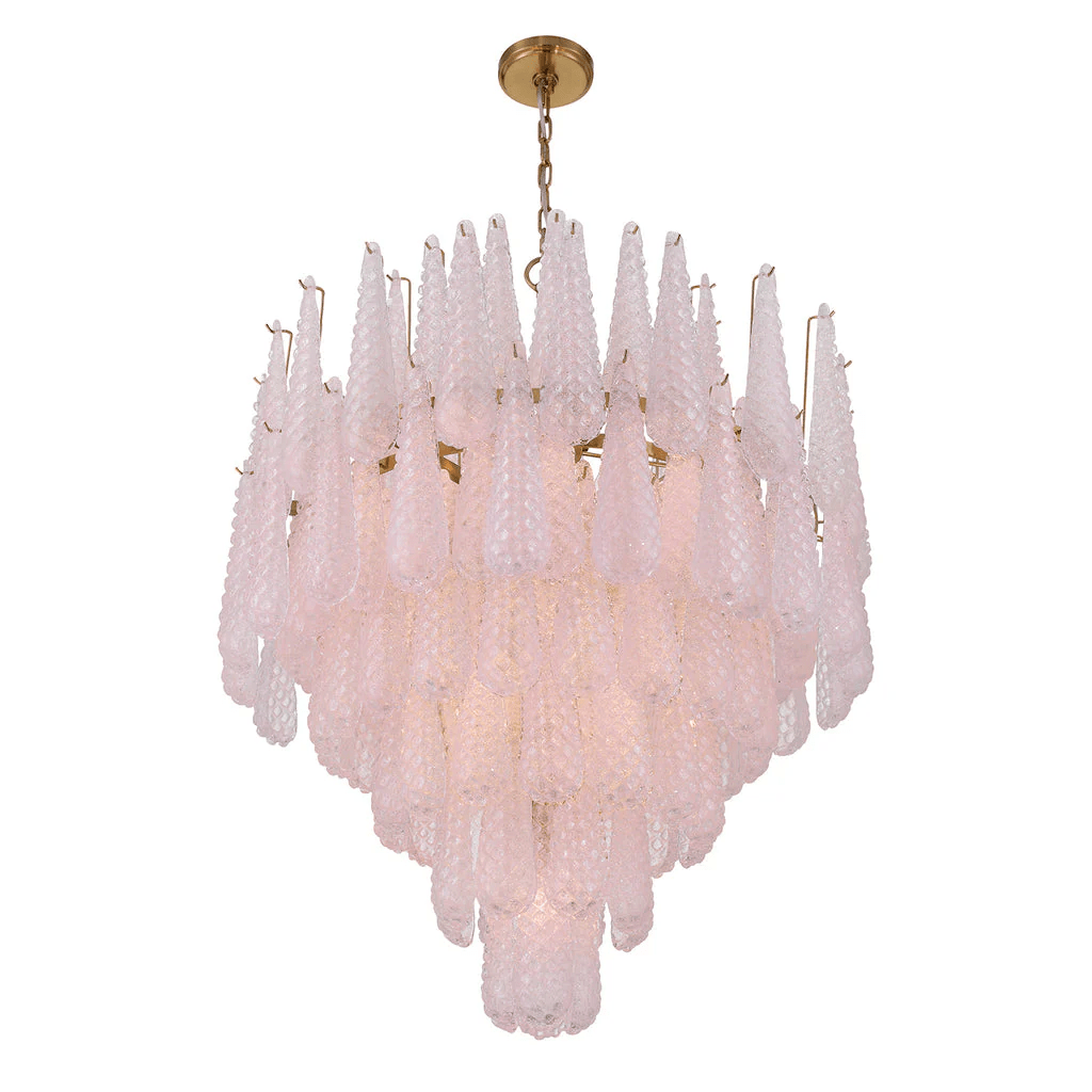 Ollie Drop Chandelier - Elegant Design with Adjustable Height & LED Co