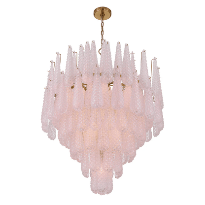 Ollie Drop Chandelier - Elegant Design with Adjustable Height & LED Co