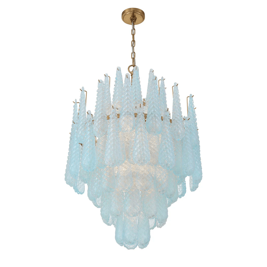 Ollie Drop Chandelier - Elegant Design with Adjustable Height & LED Co