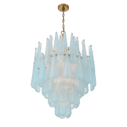 Ollie Drop Chandelier - Elegant Design with Adjustable Height & LED Co