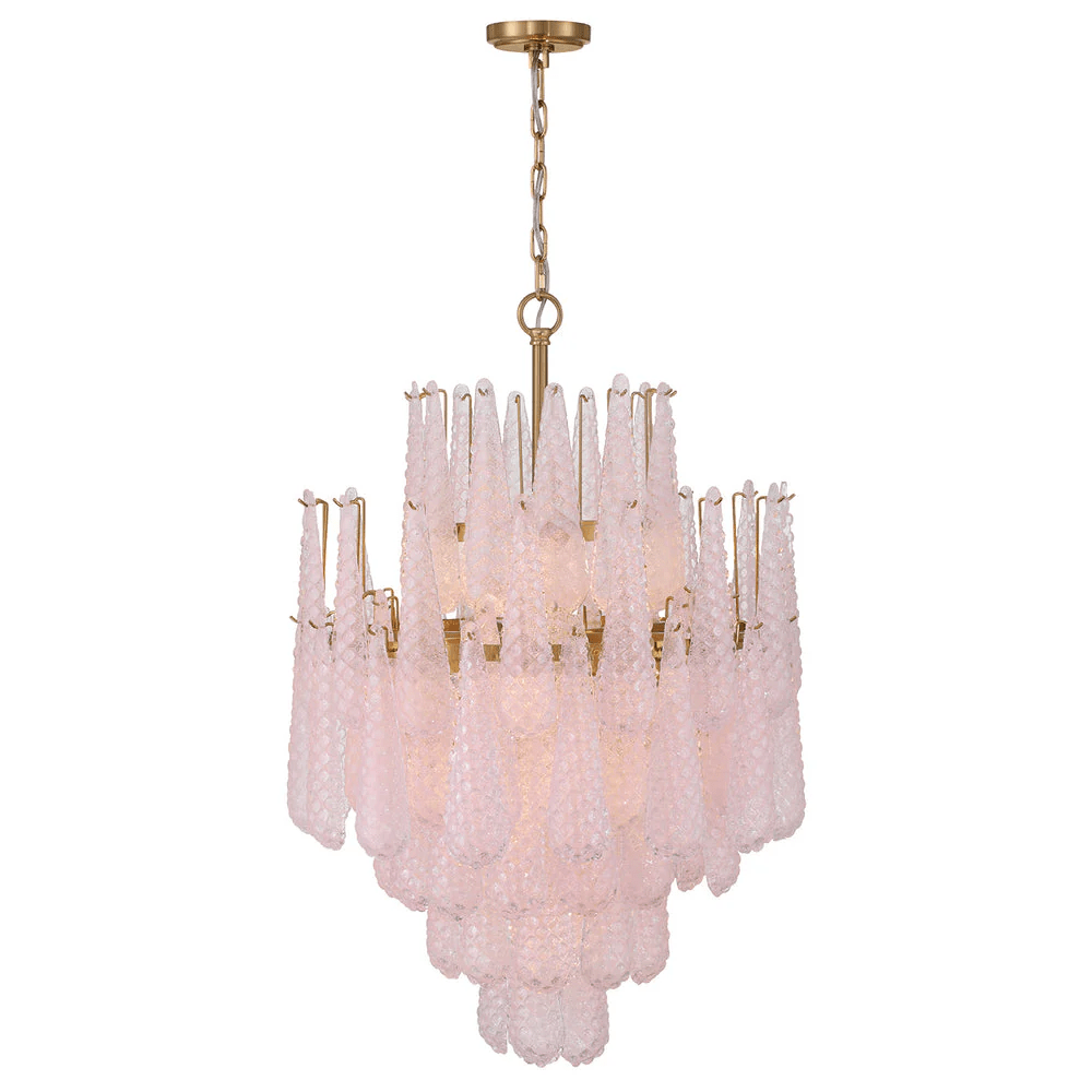 Ollie Drop Chandelier - Elegant Design with Adjustable Height & LED Co