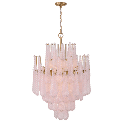 Ollie Drop Chandelier - Elegant Design with Adjustable Height & LED Co