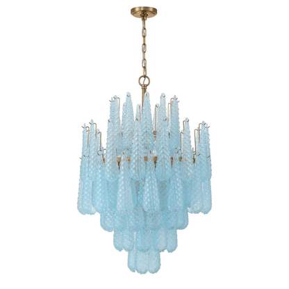 Ollie Drop Chandelier - Elegant Design with Adjustable Height & LED Co