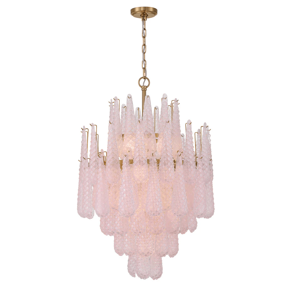 Ollie Drop Chandelier - Elegant Design with Adjustable Height & LED Co