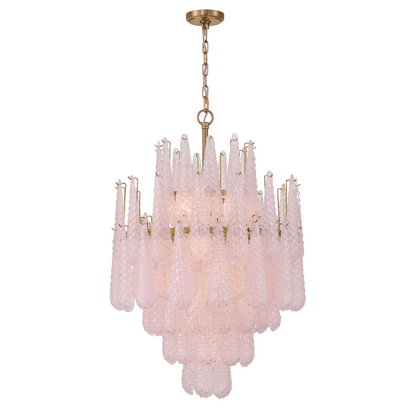 Ollie Drop Chandelier - Elegant Design with Adjustable Height & LED Co