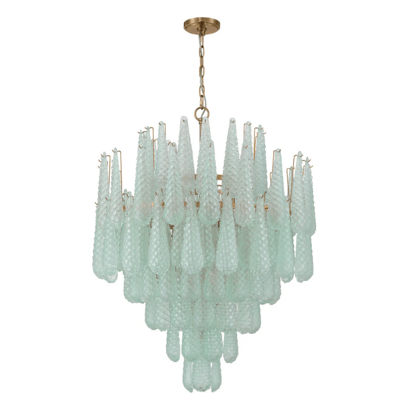 Ollie Drop Chandelier - Elegant Design with Adjustable Height & LED Co