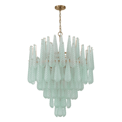 Ollie Drop Chandelier - Elegant Design with Adjustable Height & LED Co