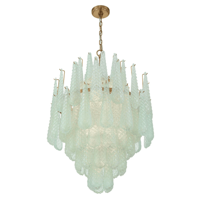 Ollie Drop Chandelier - Elegant Design with Adjustable Height & LED Co