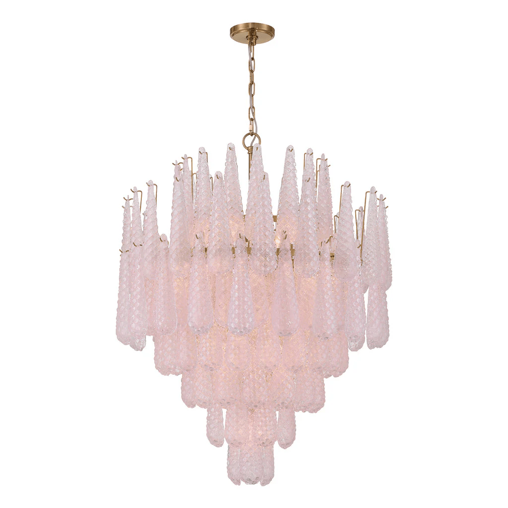 Ollie Drop Chandelier - Elegant Design with Adjustable Height & LED Co