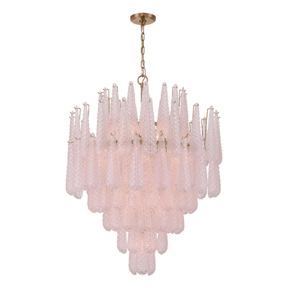 Ollie Drop Chandelier - Elegant Design with Adjustable Height & LED Co