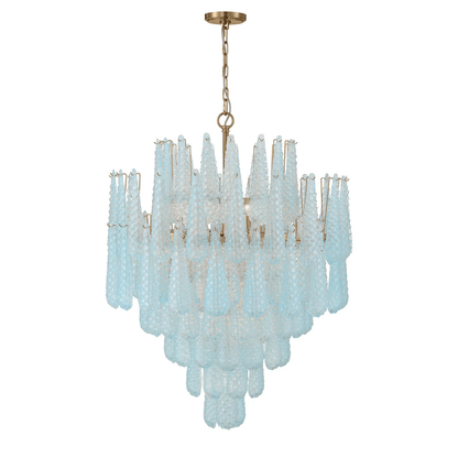 Ollie Drop Chandelier - Elegant Design with Adjustable Height & LED Co