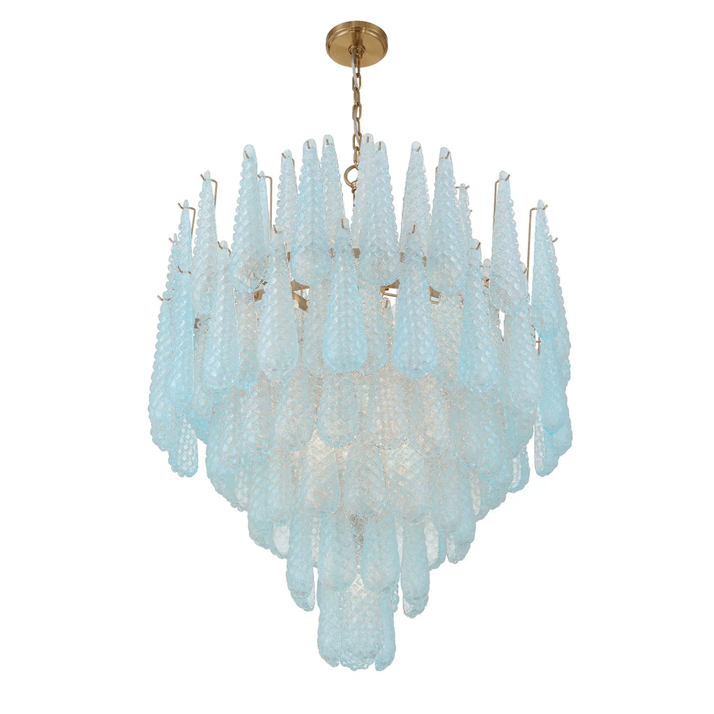 Ollie Drop Chandelier - Elegant Design with Adjustable Height & LED Co