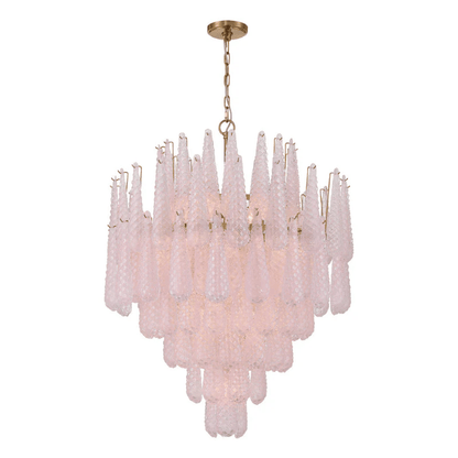 Ollie Drop Chandelier - Elegant Design with Adjustable Height & LED Co