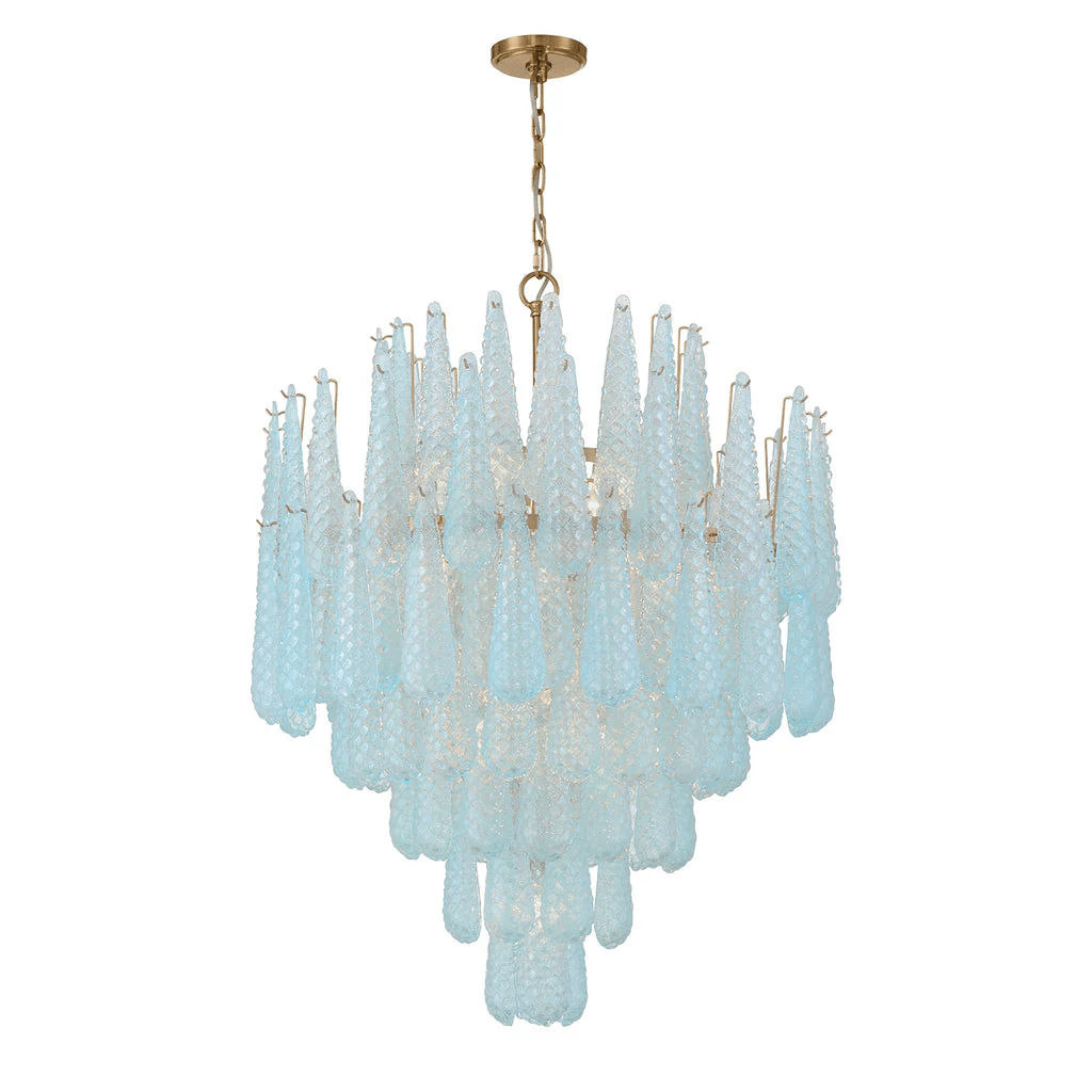 Ollie Drop Chandelier - Elegant Design with Adjustable Height & LED Co
