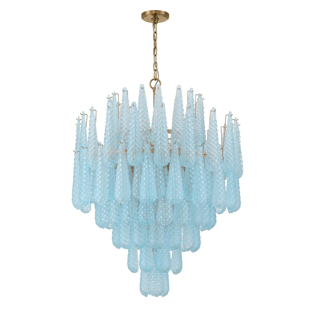Ollie Drop Chandelier - Elegant Design with Adjustable Height & LED Co