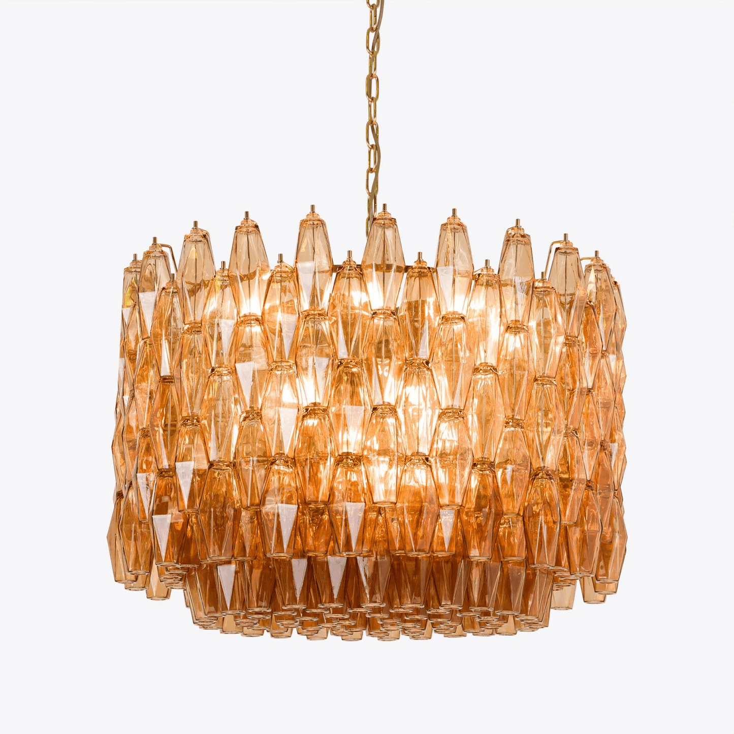 Sorrento Drum Chandelier - Elegant Design with Adjustable Height & LED