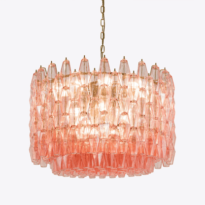 Sorrento Drum Chandelier - Elegant Design with Adjustable Height & LED