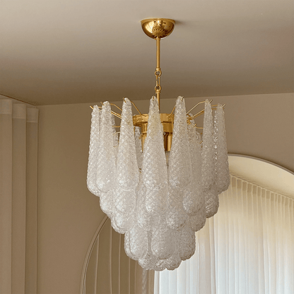 Viola Drop Chandelier - Elegant Design with Adjustable Height & Crysta