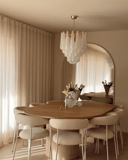 Viola Drop Chandelier - Elegant Design with Adjustable Height & Crysta