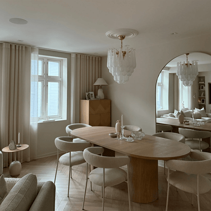 Viola Drop Chandelier - Elegant Design with Adjustable Height & Crysta