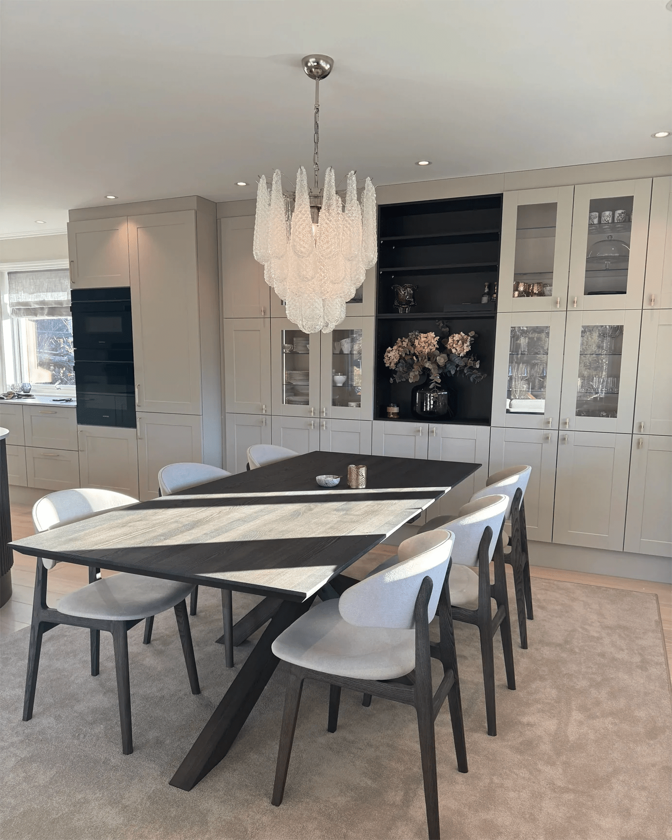 Viola Drop Chandelier - Elegant Design with Adjustable Height & Crysta