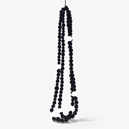 Cosmic Beads Chandelier - Elegant Design with Adjustable Height & LED