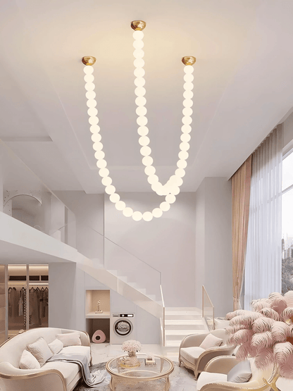 Halti Acrylic Chandelier Necklace - Elegant Design, Lightweight & Dura