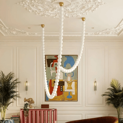 Halti Acrylic Chandelier Necklace - Elegant Design, Lightweight & Dura
