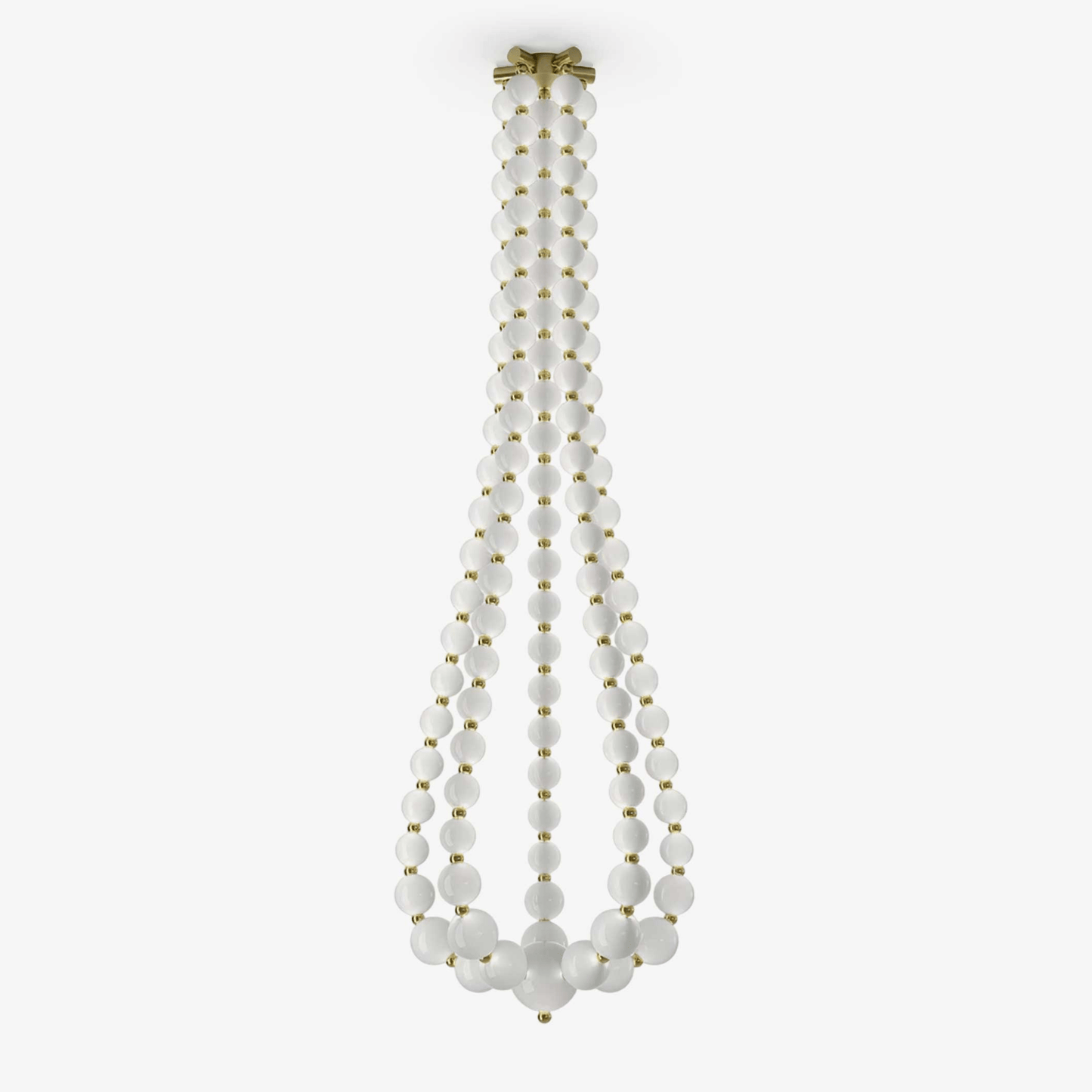 Halti Acrylic Chandelier Necklace - Elegant Design, Lightweight & Dura
