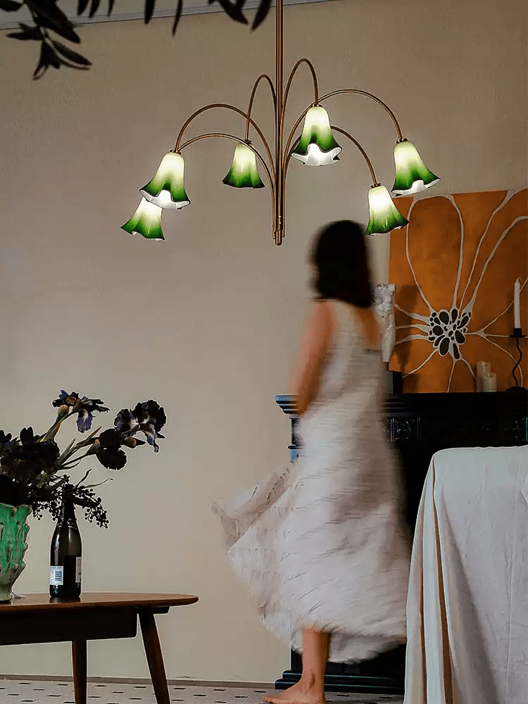 Willow Belle Chandelier - Elegant Lighting with Adjustable Height & Cr