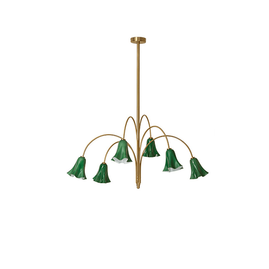 Willow Belle Chandelier - Elegant Lighting with Adjustable Height & Cr