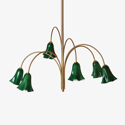 Willow Belle Chandelier - Elegant Lighting with Adjustable Height & Cr