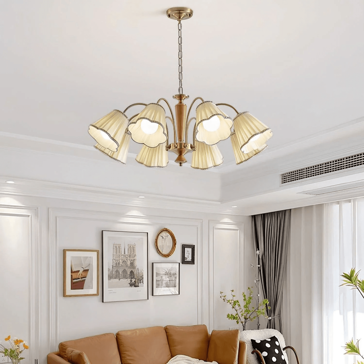 Bellora Bloom Crystal Chandelier - Elegant Design with Adjustable Heig