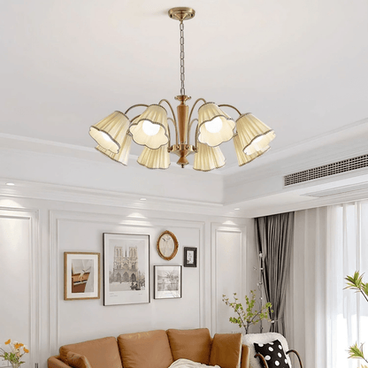 Bellora Bloom Crystal Chandelier - Elegant Design with Adjustable Heig