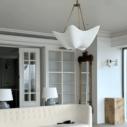 Luvonea Plaster Chandelier - Elegant Design with Adjustable Height & L