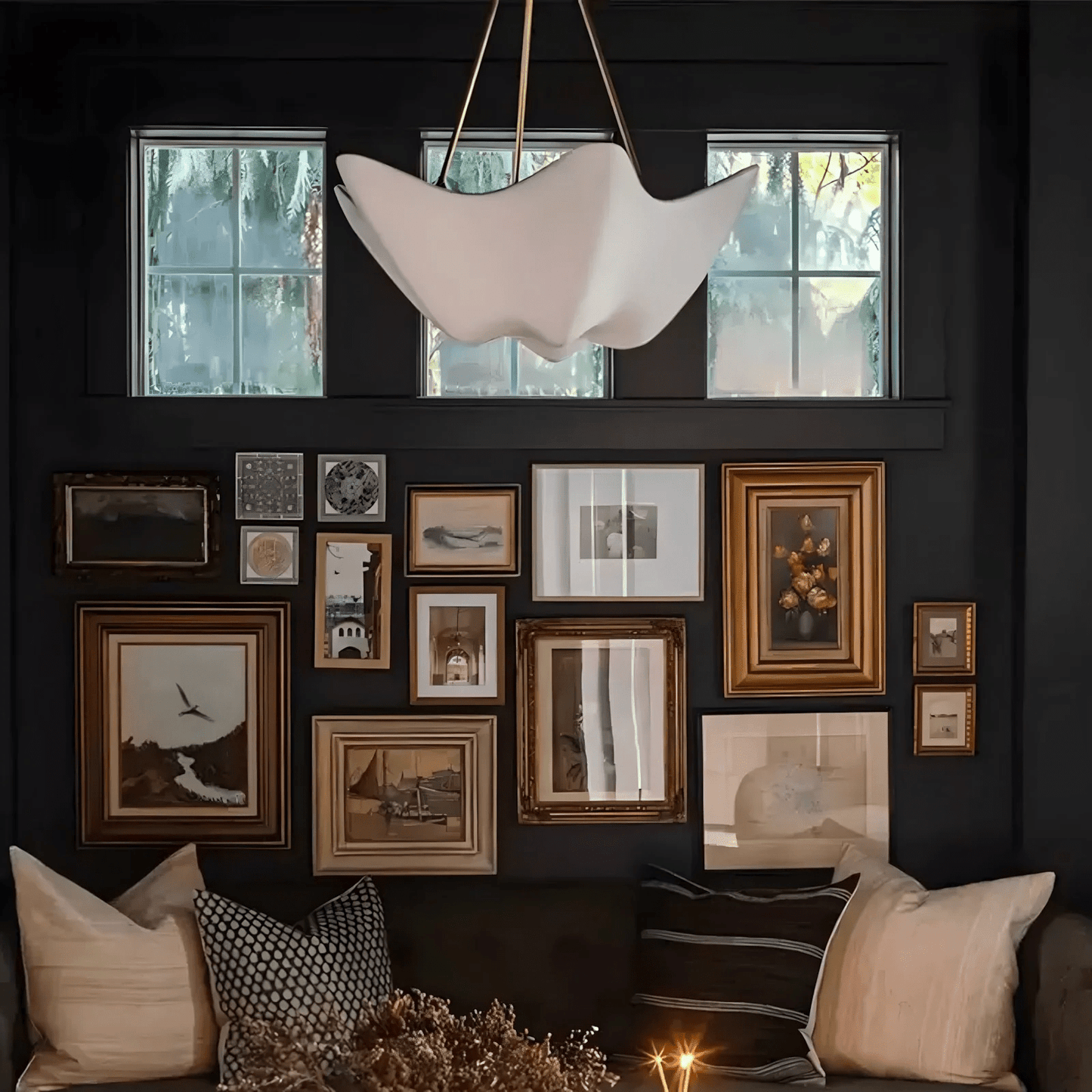 Luvonea Plaster Chandelier - Elegant Design with Adjustable Height & L