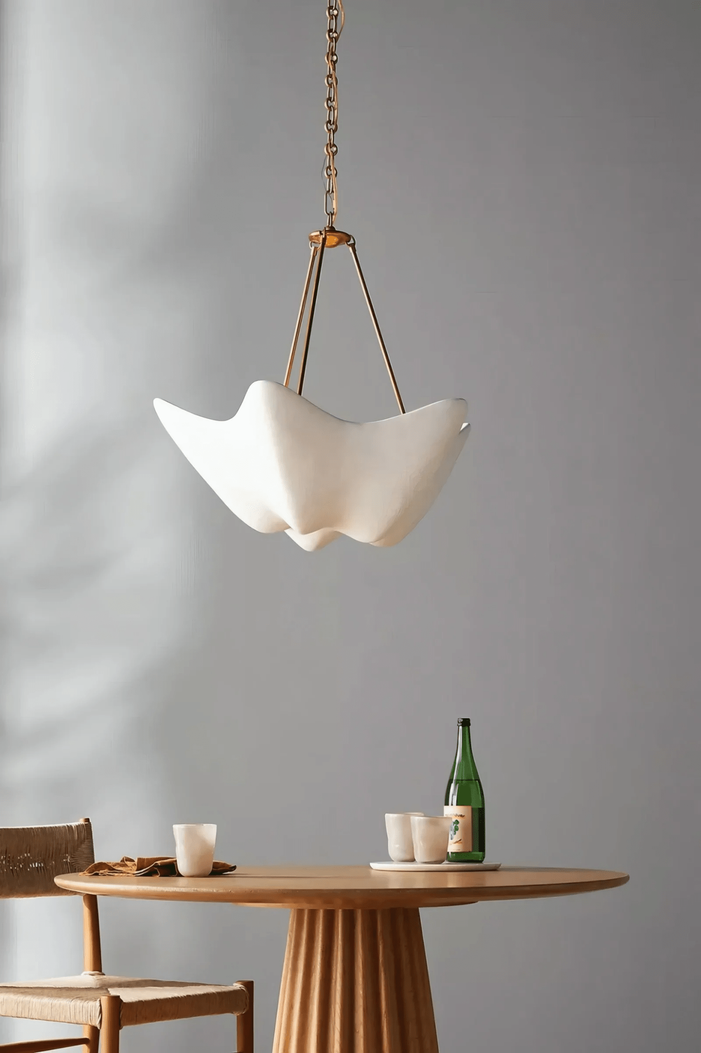 Luvonea Plaster Chandelier - Elegant Design with Adjustable Height & L