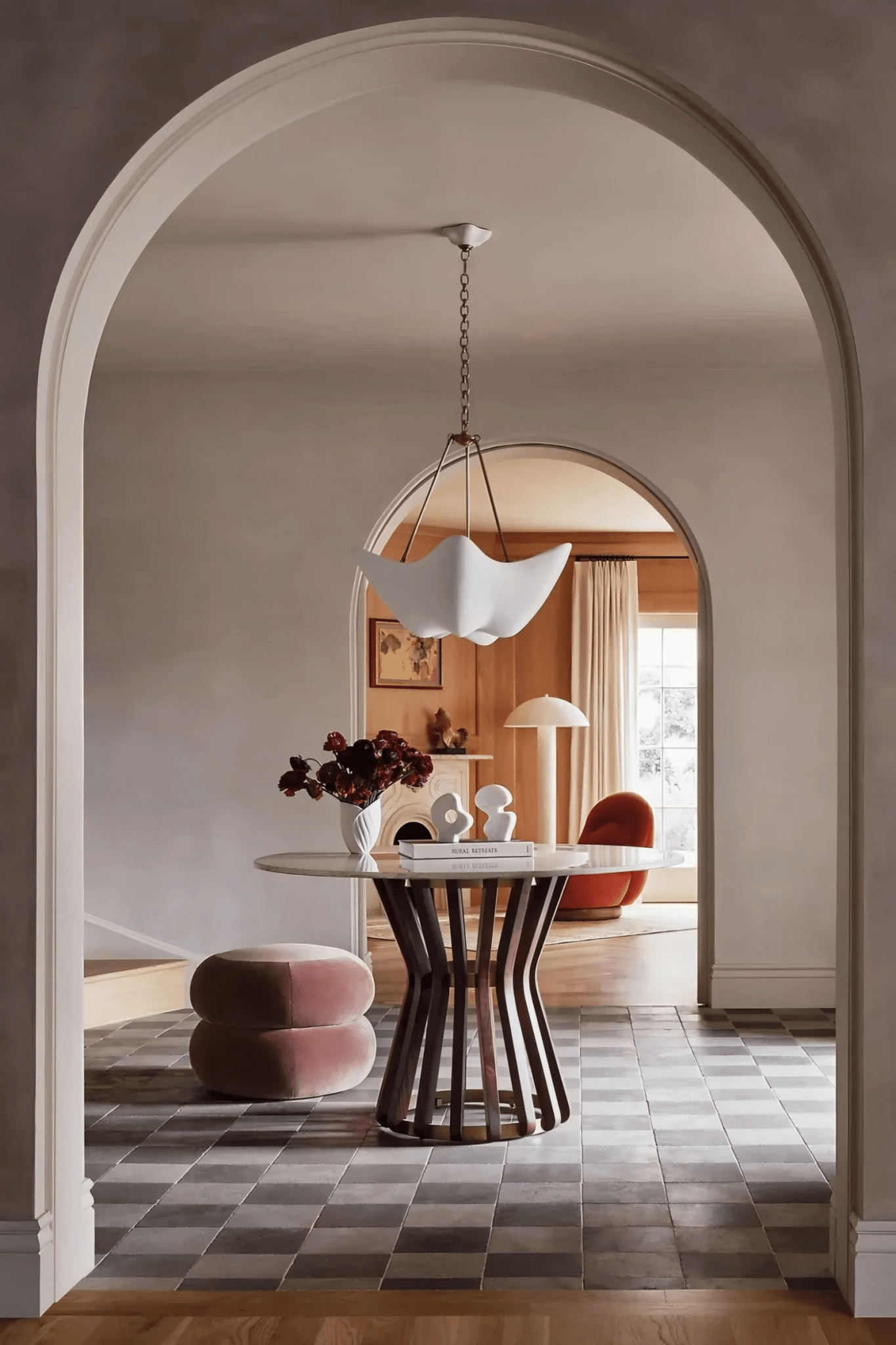 Luvonea Plaster Chandelier - Elegant Design with Adjustable Height & L