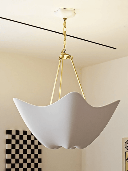 Luvonea Plaster Chandelier - Elegant Design with Adjustable Height & L